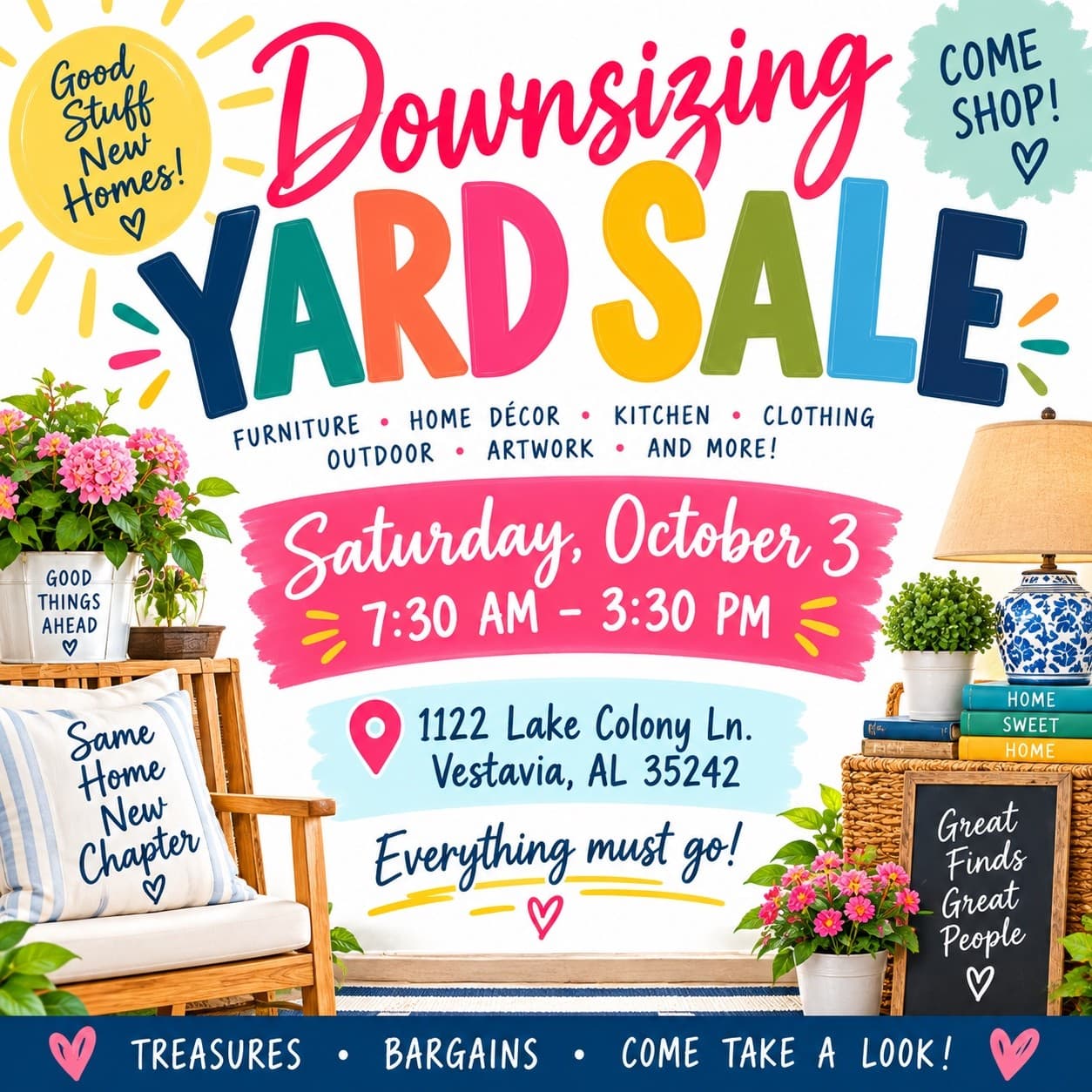 🏡 DOWNSIZING YARD SALE- Liberty Park, Vestavia Hills – October 3 - Photo 1